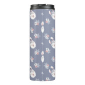 Llamas & Flowers Patroon Thermosbeker (Achterkant)