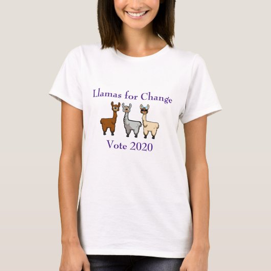 Llamas for Change Women's T-Shirt (Voorkant)