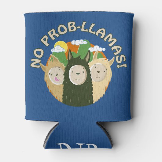 Llamas hebben geen Prob-Llamas Blikjeskoeler (Voorkant)