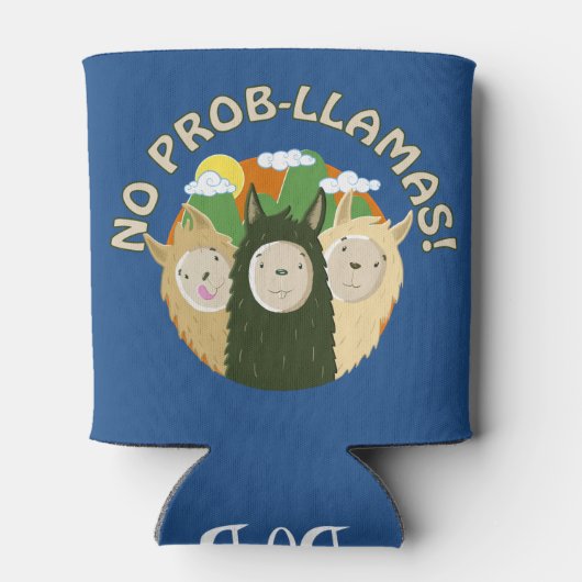 Llamas hebben geen Prob-Llamas Blikjeskoeler (Achterkant)