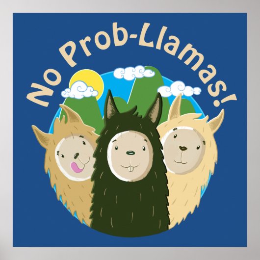 Llamas hebben geen Prob-Llamas Poster (Voorkant)