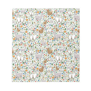 Llamas in Green Notitieblok