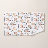 Llama's in Petten- en sorteerpatronen Bad Handdoek (Handdoek)