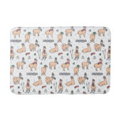 Llama's in Petten- en sorteerpatronen Badmat (Voorkant)