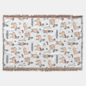 Llama's in Petten- en sorteerpatronen Deken (Voorkant)