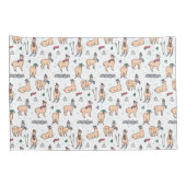 Llama's in Petten- en sorteerpatronen Kussensloop (Achterkant-Rechts)