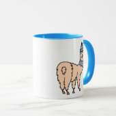 Llama's in Petten- en sorteerpatronen Mok (Voorkant rechts)