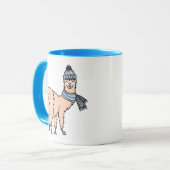 Llama's in Petten- en sorteerpatronen Mok (Voorkant links)