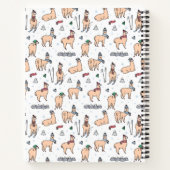 Llama's in Petten- en sorteerpatronen Notitieboek (Achterkant)