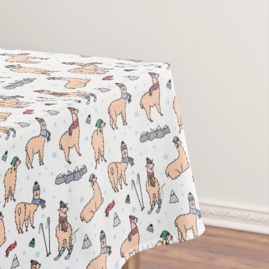 Llama's in Petten- en sorteerpatronen Tafelkleed (Voorbeeld)