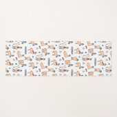 Llama's in Petten- en sorteerpatronen Yogamat (Voorkant (horizontaal))