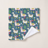 Llamas in zonnebrillen bad handdoek (Wasdoekje)
