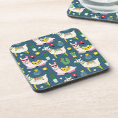 Llamas in zonnebrillen bier onderzetter (Linkerzijde)