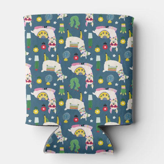 Llamas in zonnebrillen blikjeskoeler (Achterkant)