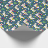 Llamas in zonnebrillen cadeaupapier (Hoek)