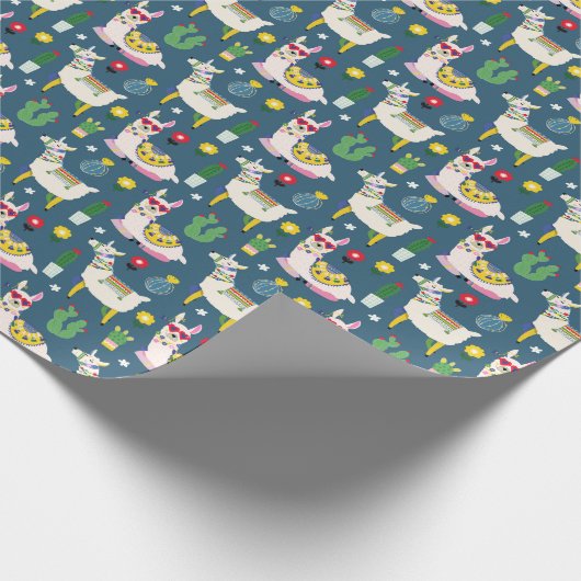 Llamas in zonnebrillen cadeaupapier (Hoek)