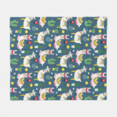 Llamas in zonnebrillen fleece deken (Voorkant (Horizontaal))
