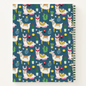 Llamas in zonnebrillen notitieboek (Achterkant)