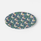 Llamas in zonnebrillen papieren bordje (Gekanteld)