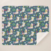 Llamas in zonnebrillen sherpa deken (Voorkant (horizontaal))