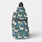 Llamas in zonnebrillen sling bag (Voorkant)