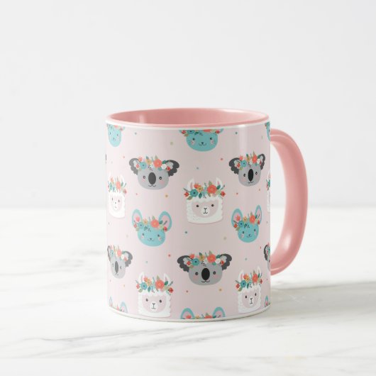 Llamas, koala-beren en muizen mok (Voorkant rechts)