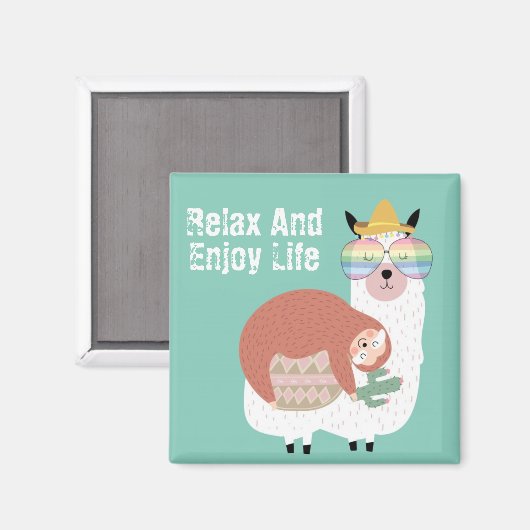 Llamas Magneet (Voorkant / Achterkant)