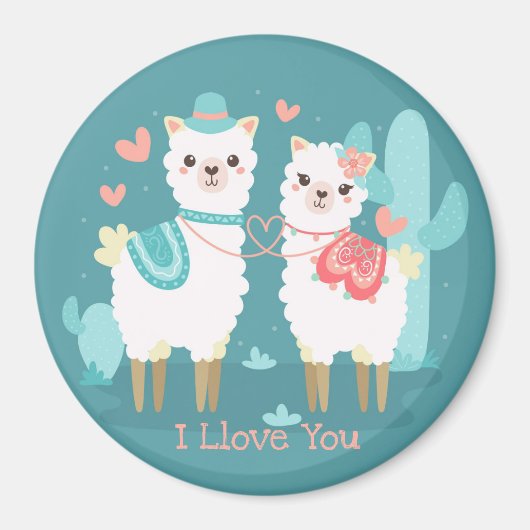 Llamas Magneet (Voorkant)