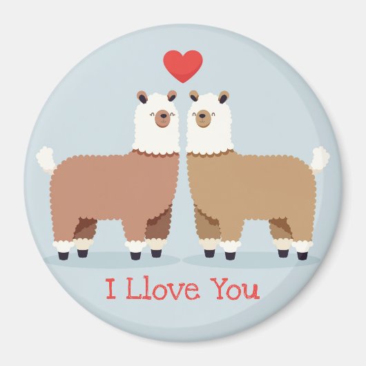 Llamas Magneet (Voorkant)