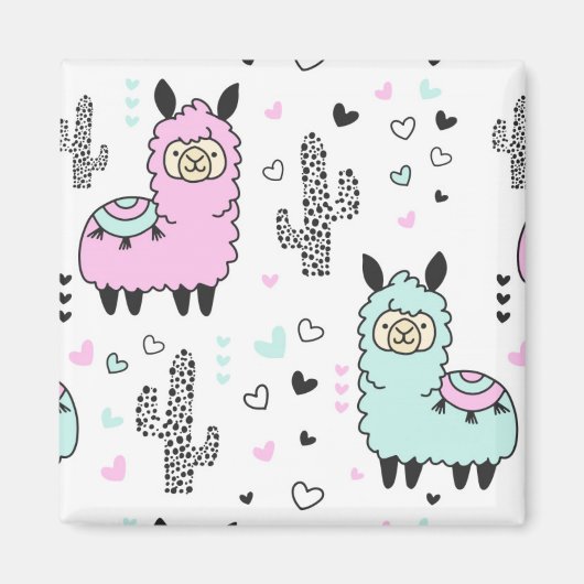 Llamas Magneet (Voorkant)