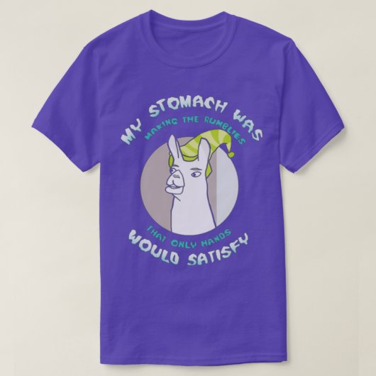 Llamas met Petten Mijn stroper maakte de Rumblie T-shirt (Design voorkant)