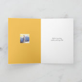 Llamas on Blue Romantic Thinking of You Kaart (Binnen)