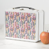 Llamas on Stripes Pattern (In situ)