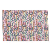 Llamas on Stripes Pattern Kussensloop (Achterkant-Rechts)