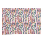 Llamas on Stripes Pattern Kussensloop (Voorkant-Rechts)