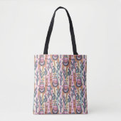 Llamas on Stripes Pattern Tote Bag (Voorkant)
