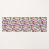 Llamas on Stripes Pattern Yogamat (Voorkant (horizontaal))