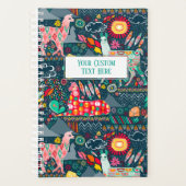 Llamas op Blue Personalized Planner (Voorkant)