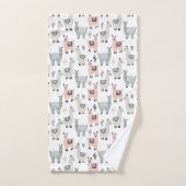Llamas Pattern glimlachen Bad Handdoek (Handdoek)
