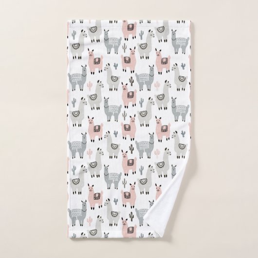 Llamas Pattern glimlachen Bad Handdoek (Handdoek)