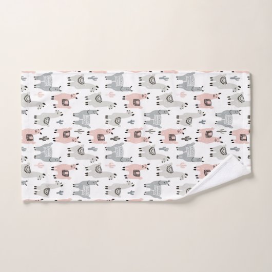 Llamas Pattern glimlachen Bad Handdoek (Handdoek)
