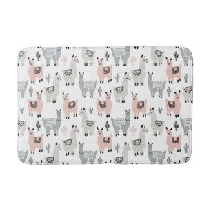 Llamas Pattern glimlachen Badmat