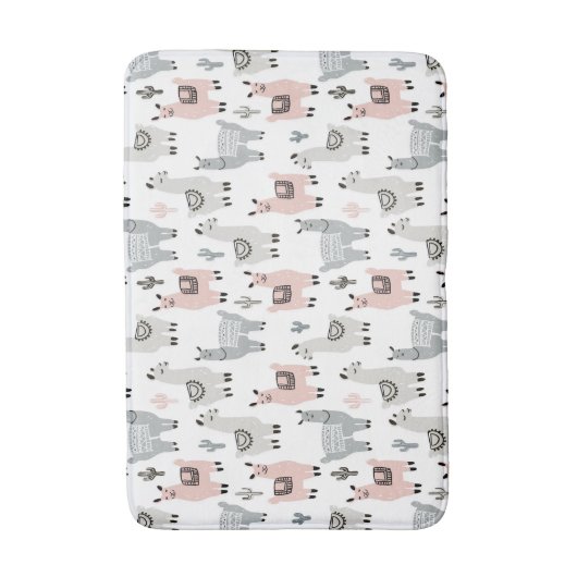 Llamas Pattern glimlachen Badmat (Voorkant Verticaal)