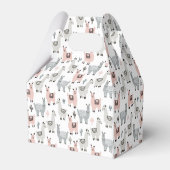 Llamas Pattern glimlachen Bedankdoosjes (Achterkant)