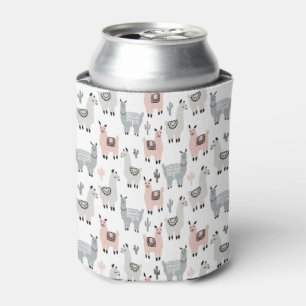 Llamas Pattern glimlachen Blikjeskoeler