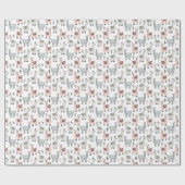 Llamas Pattern glimlachen Cadeaupapier (Vlak)