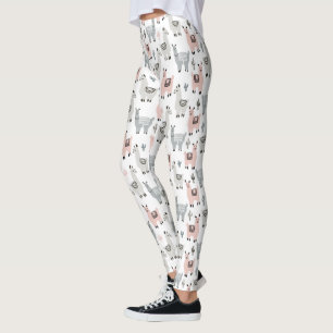 Llamas Pattern glimlachen Leggings