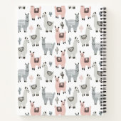 Llamas Pattern glimlachen Notitieboek (Achterkant)