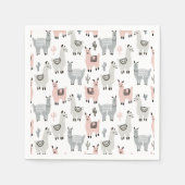 Llamas Pattern glimlachen Servet (Voorkant)