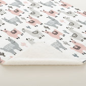 Llamas Pattern glimlachen Sherpa Deken (3/4)